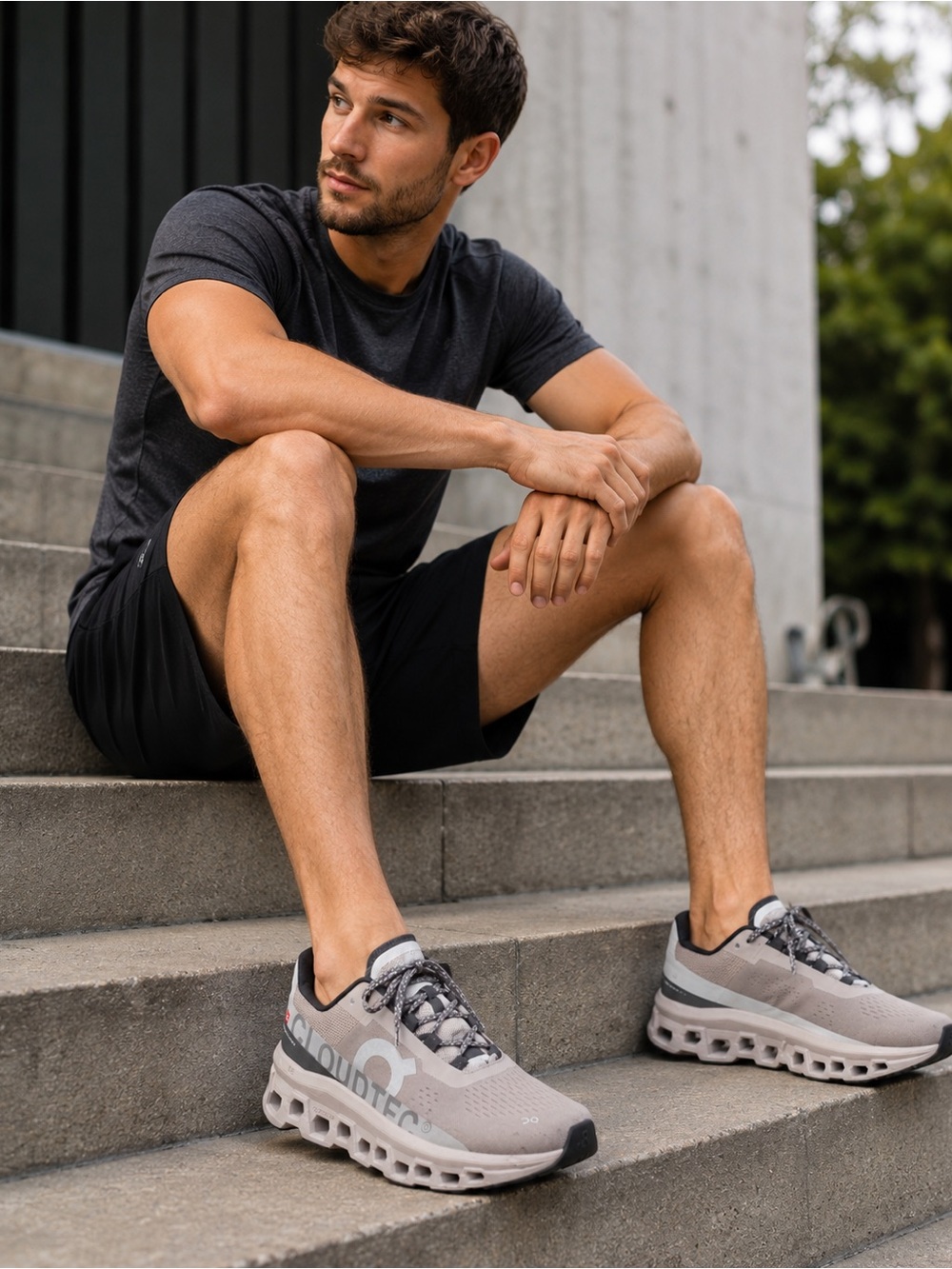 On CloudTec men’s running shoes gray US 11 EU 45 athletic sneakers
